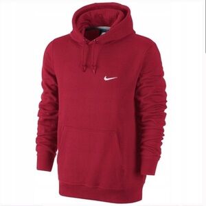 Nike Crimson Y2K Blue Tag Hoodie Sportswear Club Fleece Sz M Unisex 826433-611